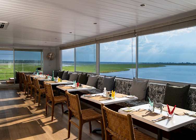 Dining area, Zambezi Queen