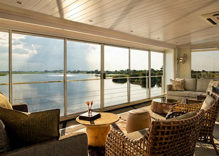 Lounge area, Zambezi Queen