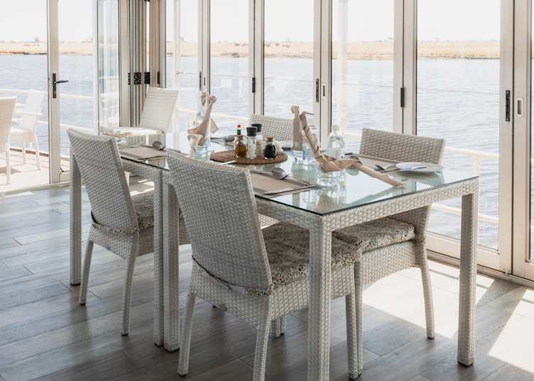 Dining area, Chobe Princess