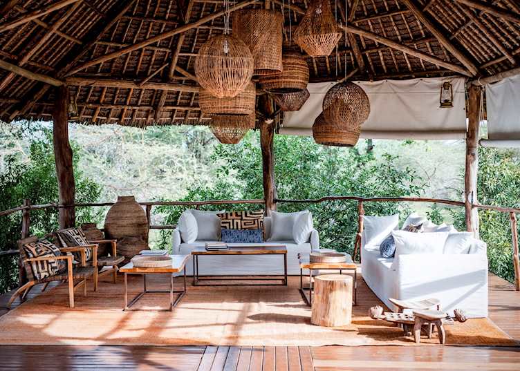 Lounge area, Selous Impala Camp