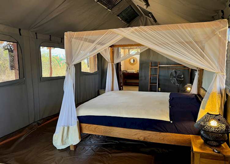Tent interior, Namoroka Tsingy Camp (Credit: Namoroka Tsingy Camp)