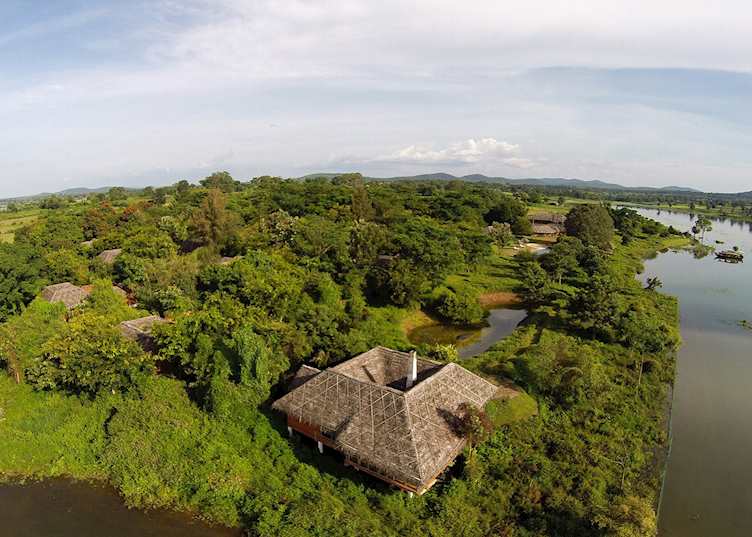 Aerial view of Evolve Back Kuruba Safari Lodge