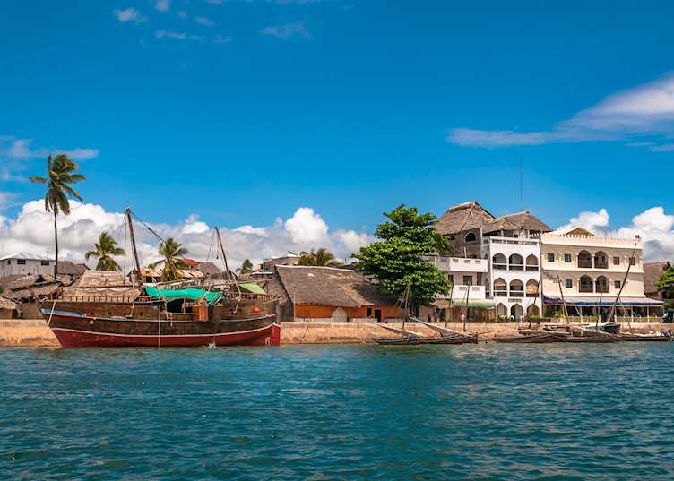 Lamu old town waterfront