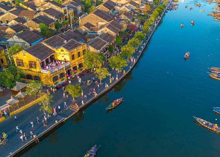 Aerial view of Hoi An city