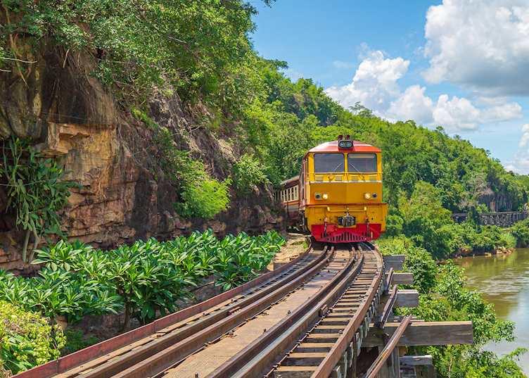 Historic railway at Kanchanaburi