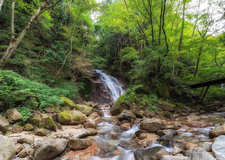Odaki and Medaki Waterfalls on the Nakasendo Trail