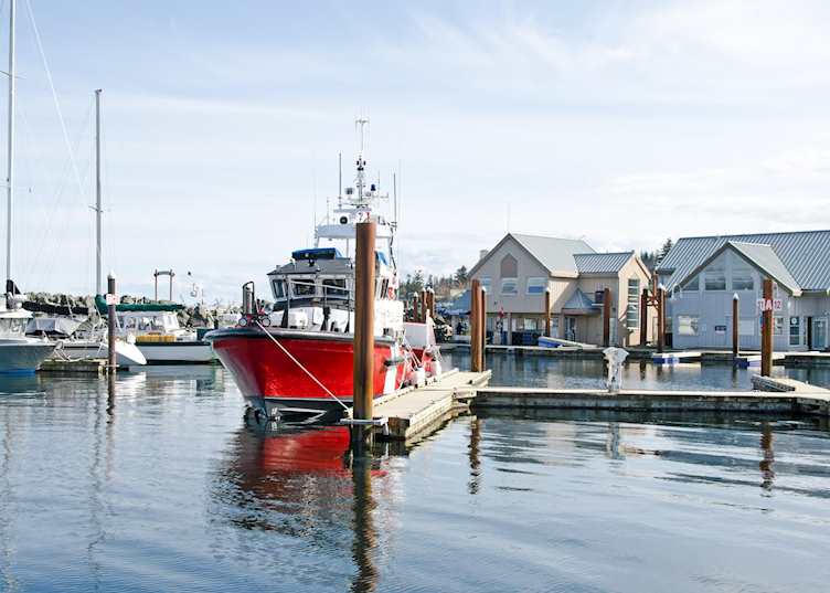Campbell River marina, British Columbia