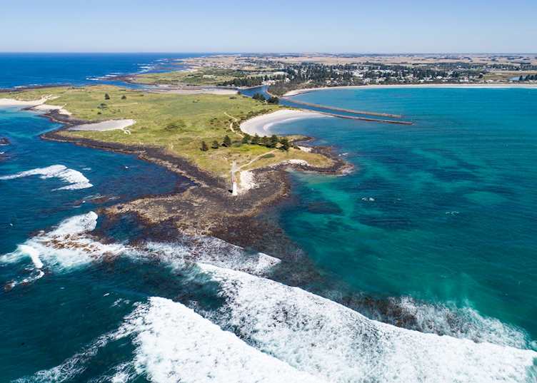 Aerial view of Griffiths Island
