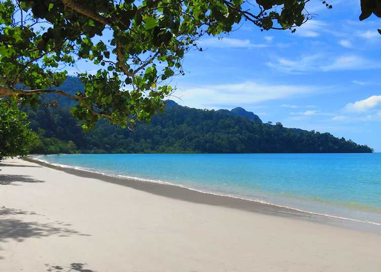Deserted beach on Langkawi
