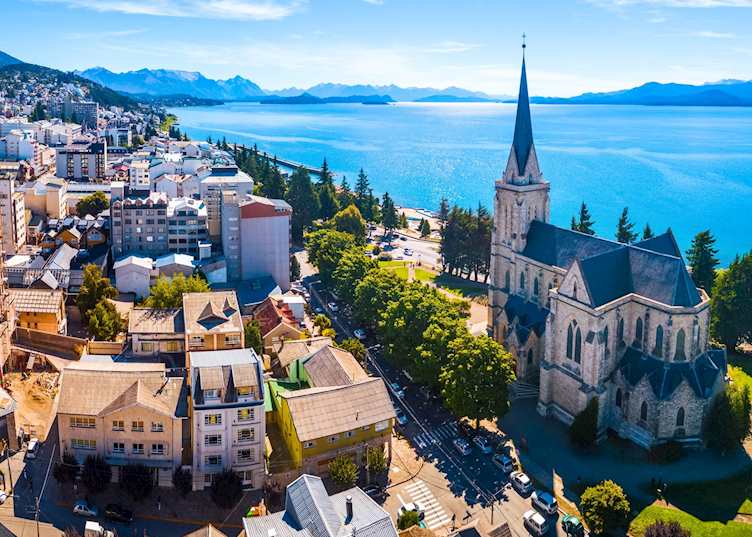 Aerial view of Bariloche