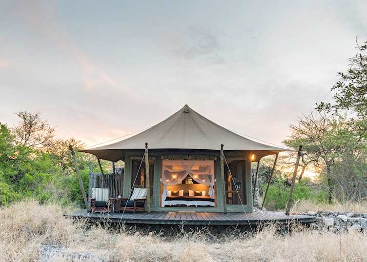 Luxury tent, Onguma Tented Camp, Namibia