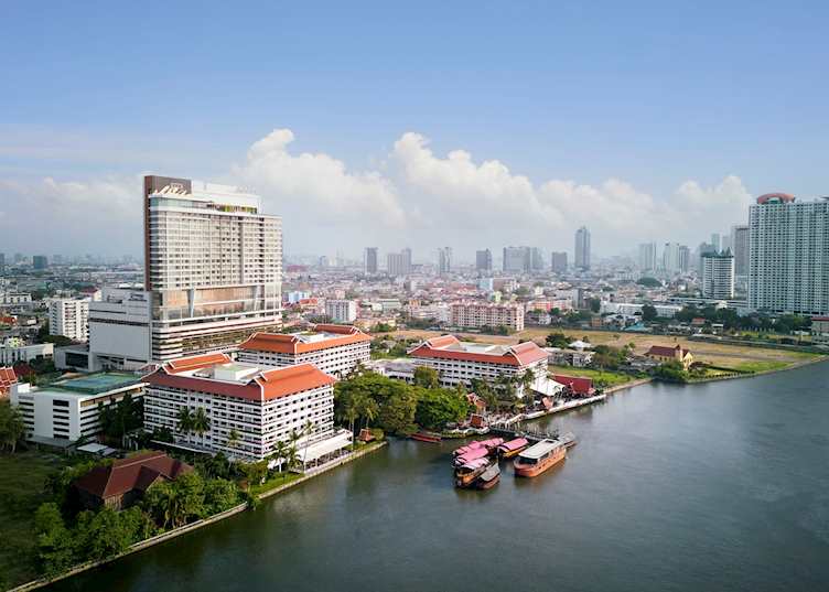 Aerial view of Anantara Bangkok Riverside