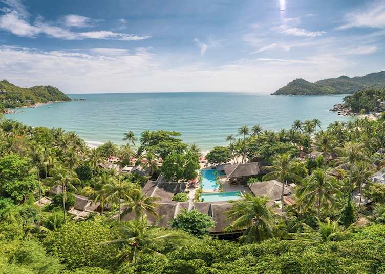 Aerial view of Anantara Rasananda Koh Phangan Villas