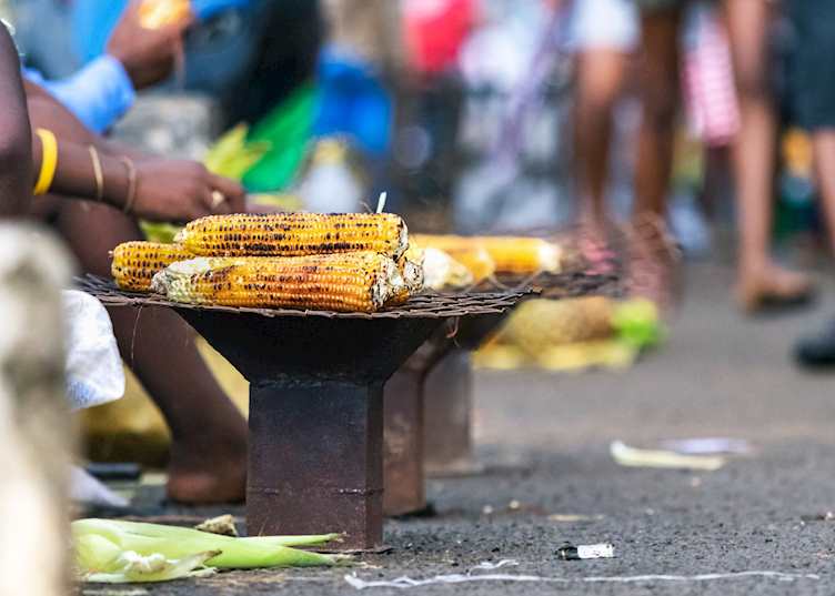 Street food stall on Nosy Be
