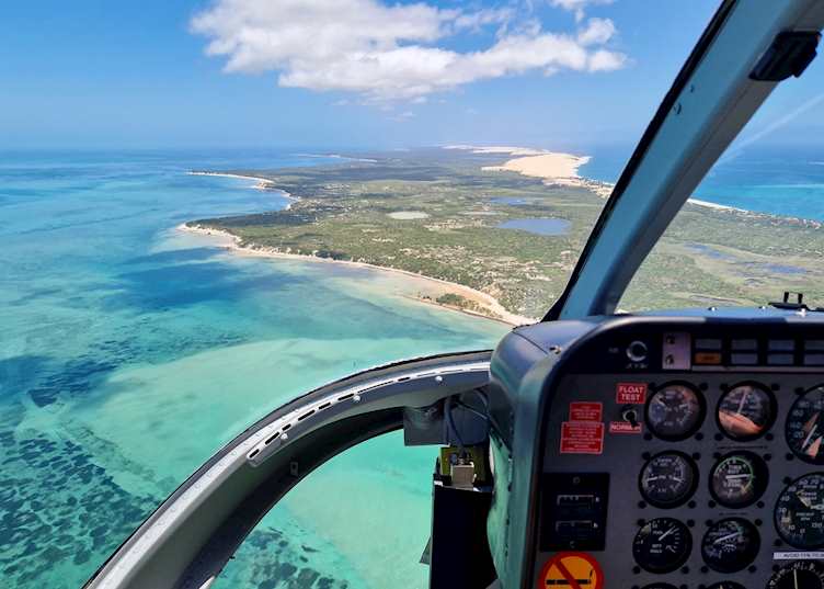 Aerial view of Bazaruto Archipelago