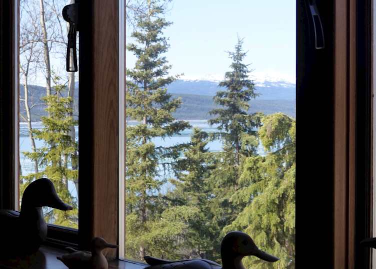 Guest room view, Inn on the Lake, Marsh Lake