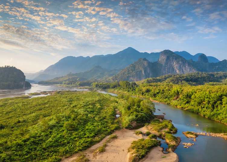 Landscape around Pak Ou, Laos