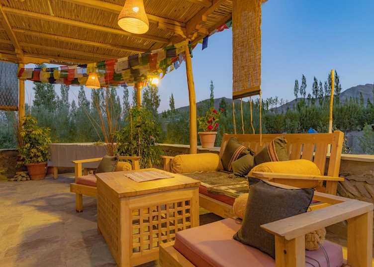 Chulli Bagh's Willow Kitchen and Bar offering outdoor seating