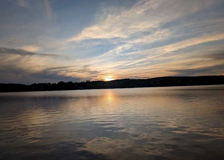 Head Lake at sunset, Haliburton, Ontario