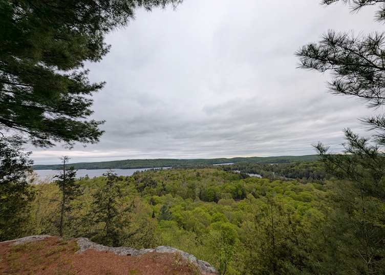 View from Cliff top cabin, Haliburton Forest