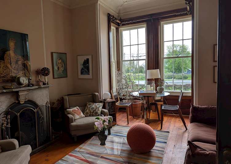 Living room, The Eddie Hotel and Farm, Prince Edward County