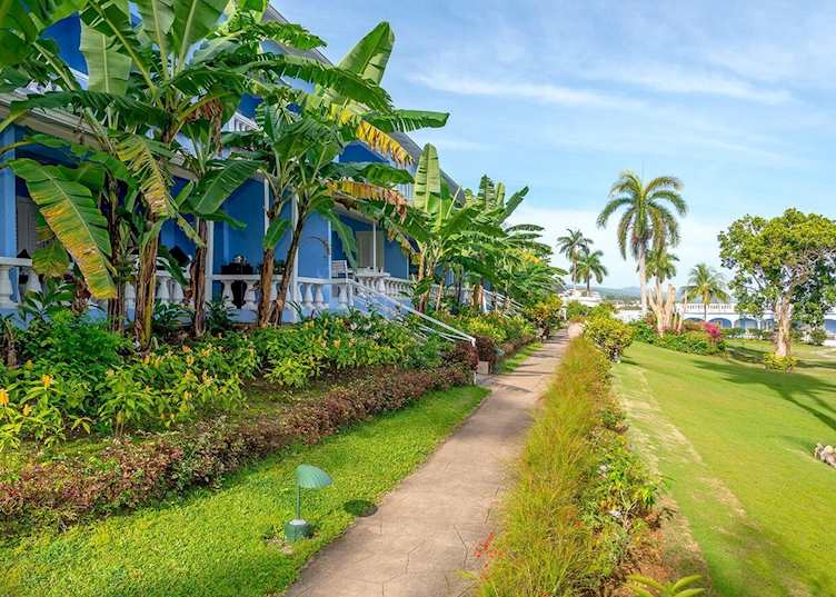 Garden in front of the Deluxe