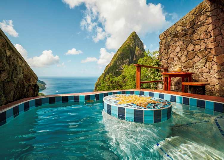 Guest room plunge pool, Ladera