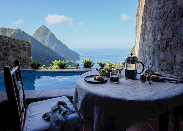 Guest room terrace, Ladera