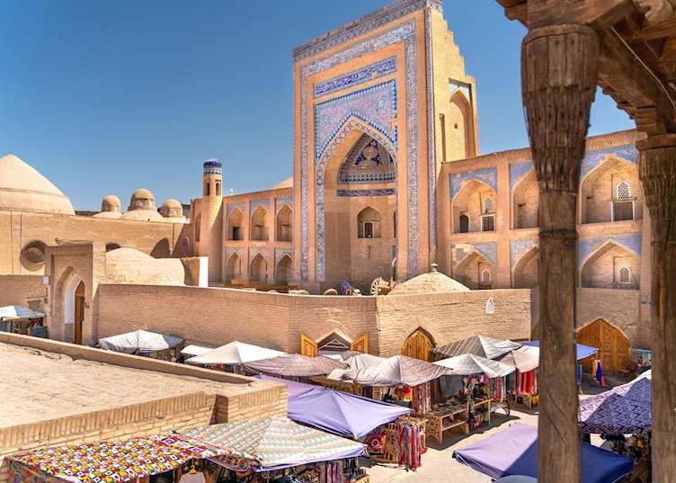 Bazaar street in Khiva