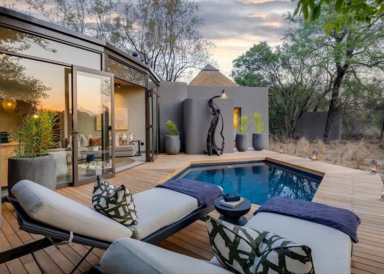 Guest villa, Bush Lodge, Sabi Sands Game Reserve