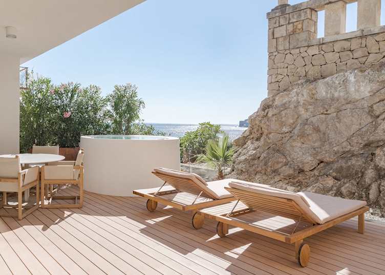 Amor suite balcony, Villa Dubrovnik