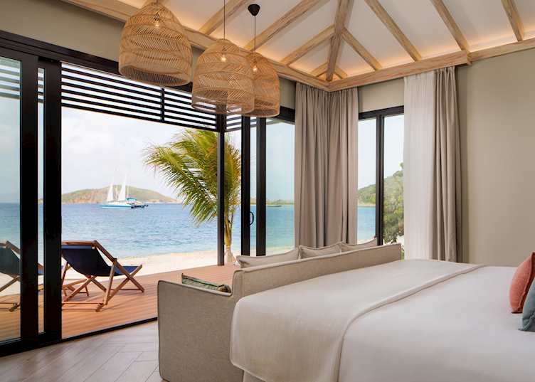 Beachfront room views, Peter Island Resort and Spa