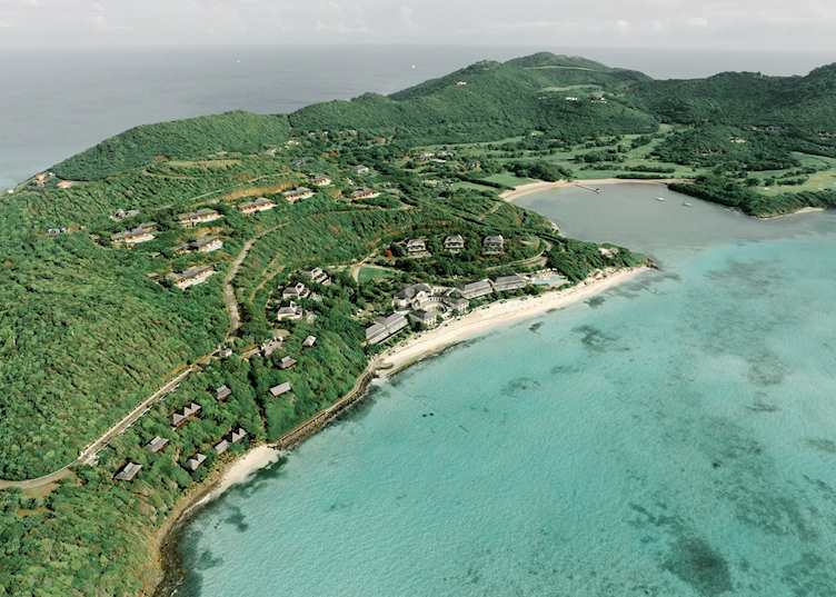 Aerial view, Mandarin Oriental Canouan