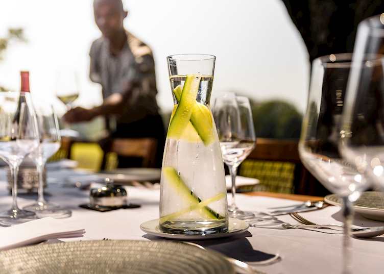 Dining at Sungani Lodge