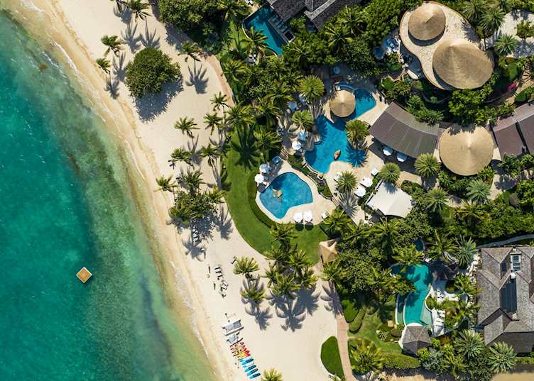 Aerial view, Oil Nut Bay