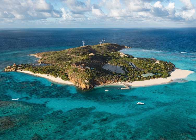 Aerial view, Necker Island