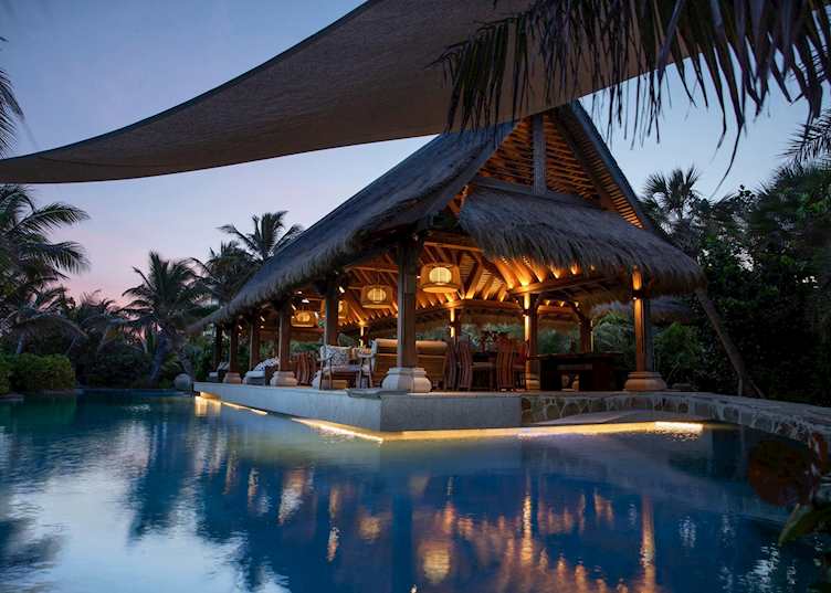 Swimming pool and pavilion, Necker Island