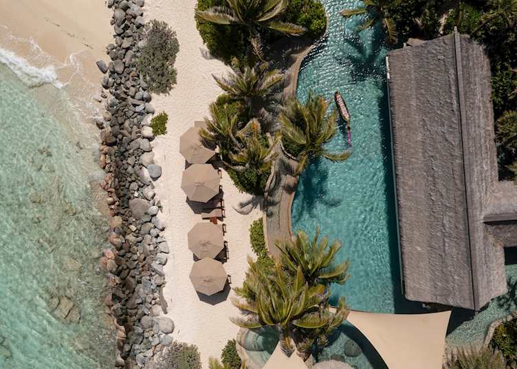 Aerial view, Necker Island