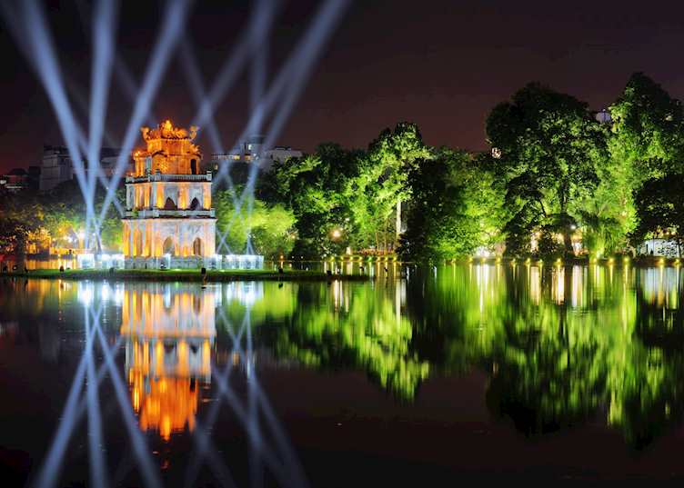 Turtle Tower on Hoan Kiem Lake, Hanoi