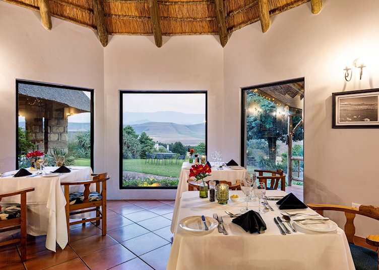 Dining room at Montusi Mountain Lodge