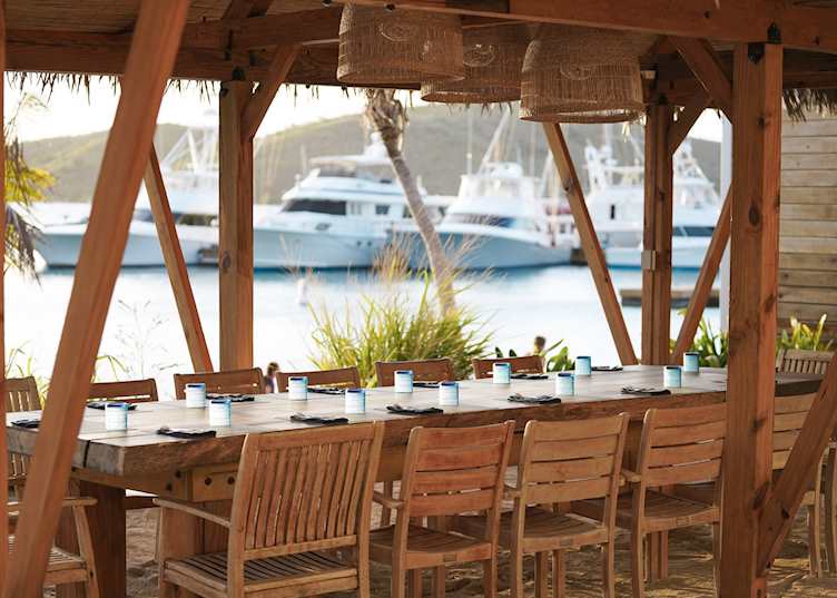 Dining with a view, Bitter End Yacht Club