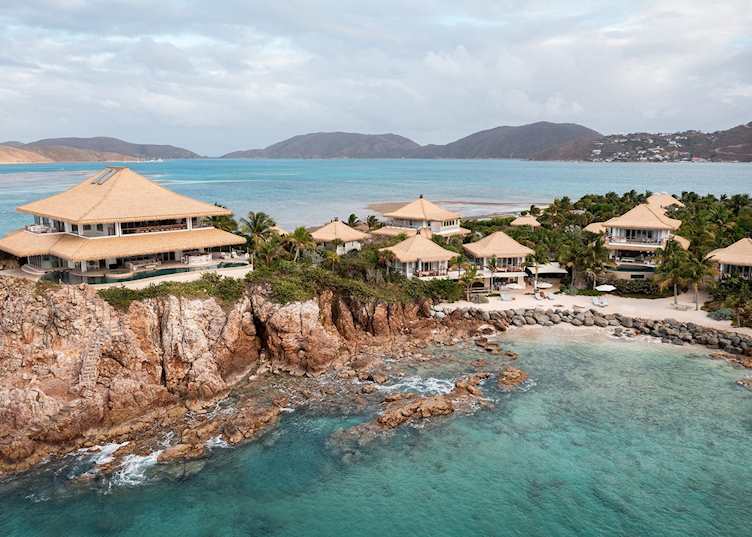 Aerial view, The Branson Beach Estate