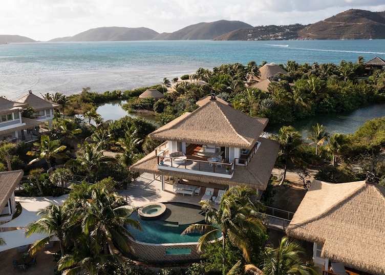 Aerial view, The Branson Beach Estate