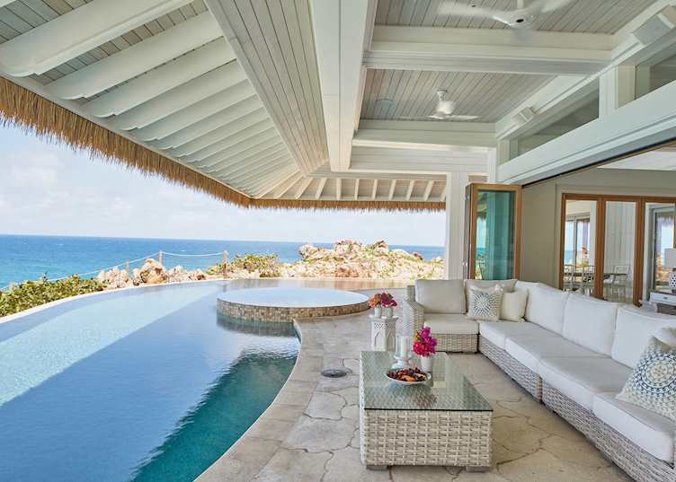 Headland House swimming pool, The Branson Beach Estate