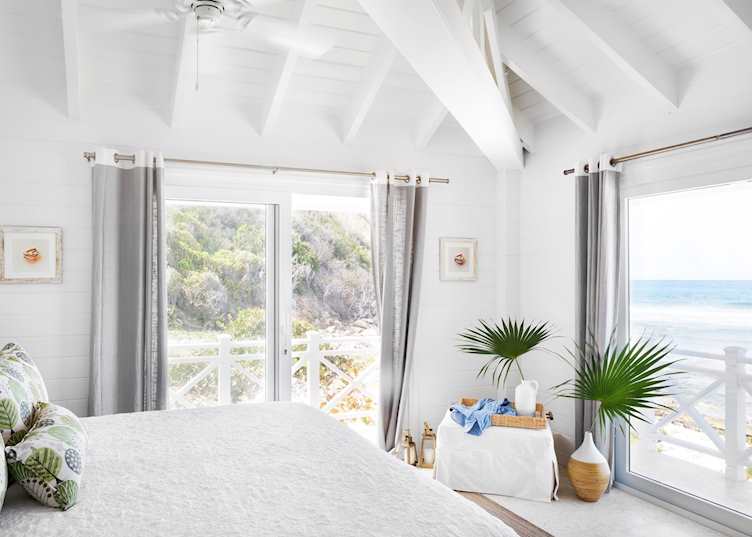 North beach villa room, Guana Island