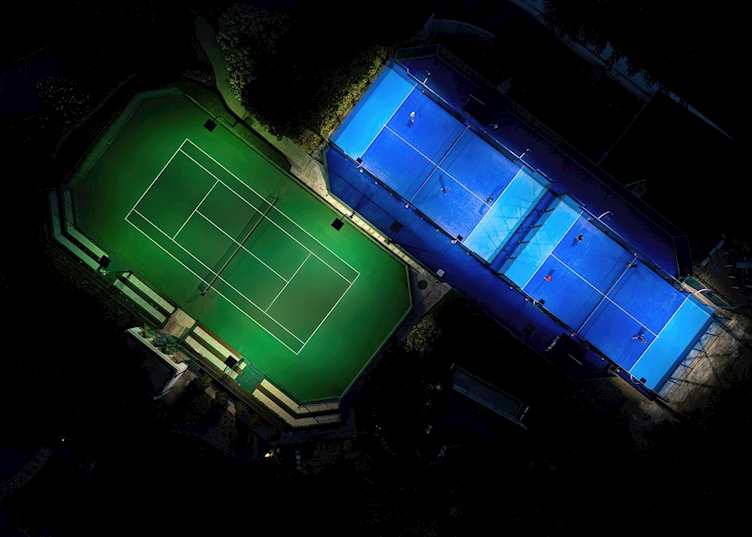 Tennis and paddle facilities, Sandy Lane