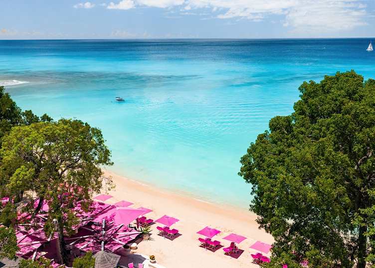 The beach at Sandy Lane, Barbados