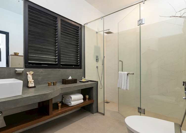 Elephant room bathroom, Jetwing Mahesa Bhawan