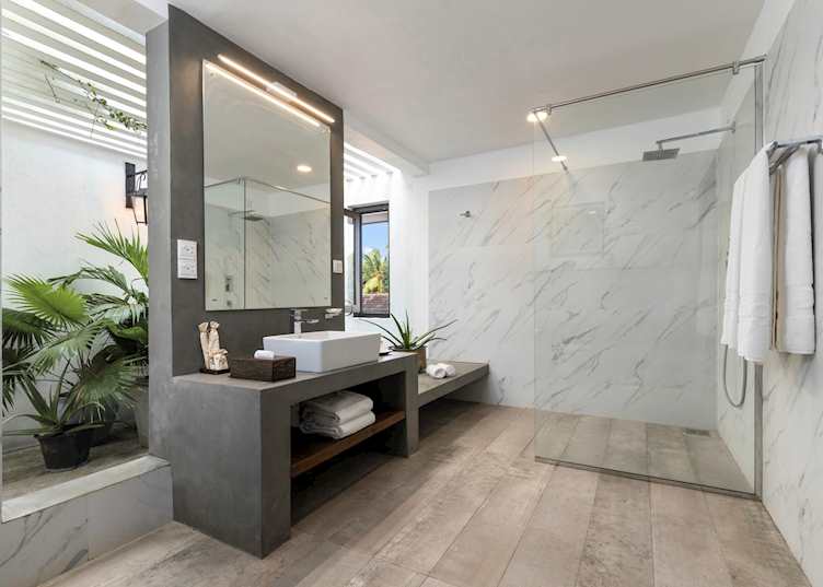 Flamingo room bathroom, Jetwing Mahesa Bhawan