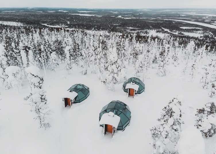 Aerial View, Levi Igloos – Golden Crown (credit: Levin Iglut- Golden Crown)
